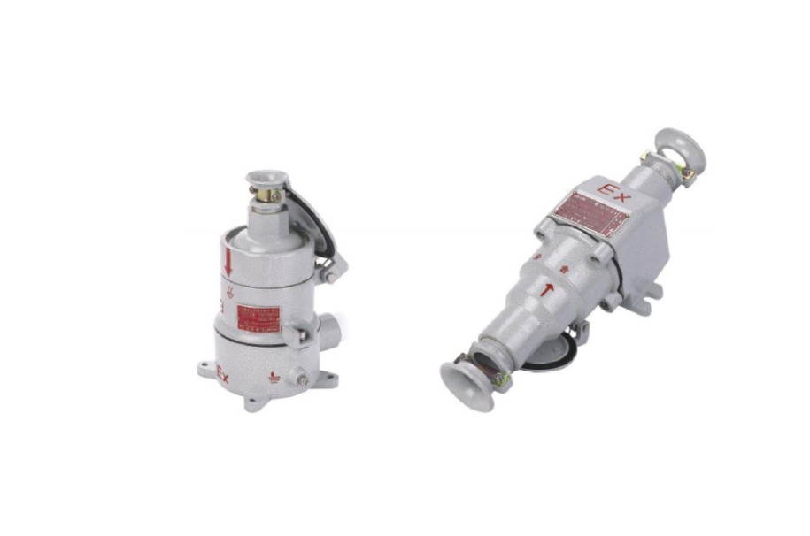 AC series explosion-proof plug and socket &mdash; interlocked socket with ON/OFF indication and the matching plug