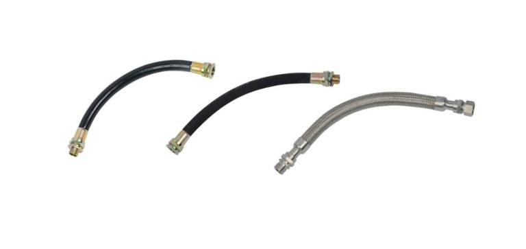 NGD series explosion-proof flexible conduits with rubber sheath, steel-wire braided sheath and 304 stainless steel sheath