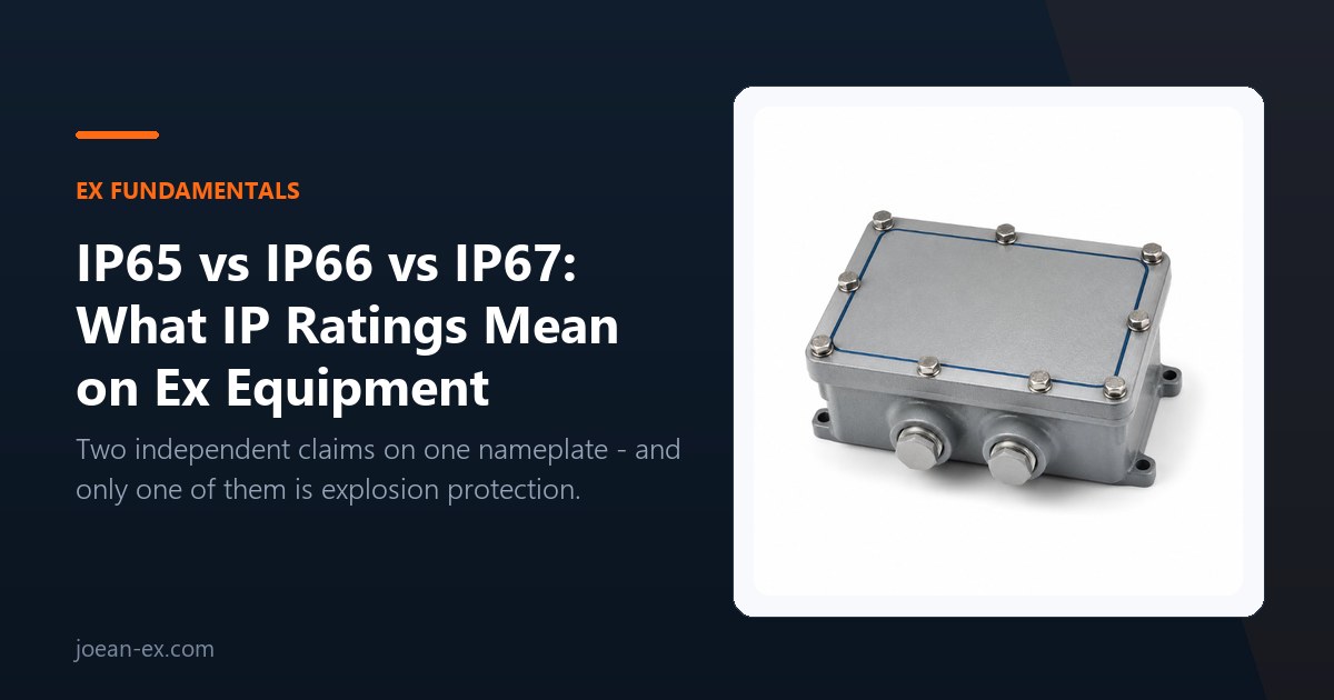 IP65 vs IP66 vs IP67: What IP Ratings Mean on Ex Equipment