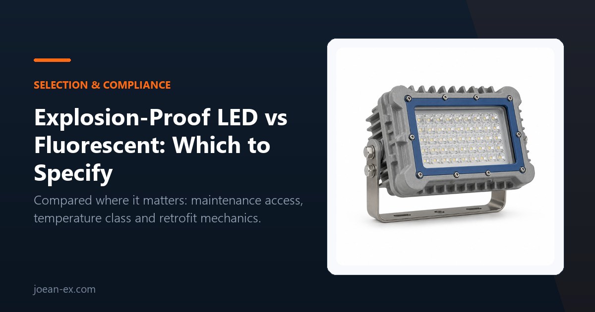 Explosion-Proof LED vs Fluorescent Lighting: Which to Specify