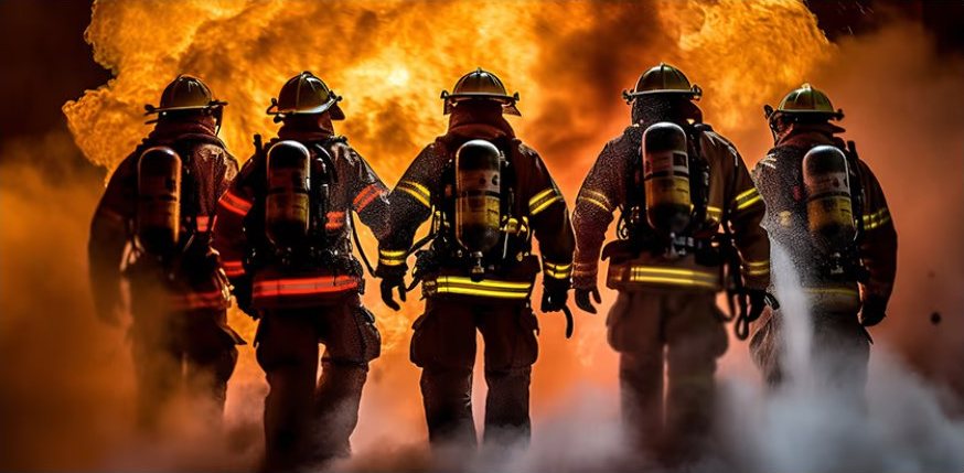 Explosion-proof fire pumps, emergency lighting and communication equipment for firefighting operations